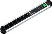 BACHMANN Steckdosenleiste PRIMO CLASSIC ALU 6-fach (331.071)