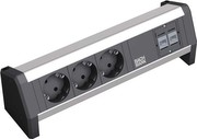 BACHMANN Tisch-Steckdosenleiste 3fach+2xRJ45 3391004 BACHMANN Tisch-Steckdosenleiste 3fach+2xRJ45 3391004