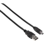 USB-2.0-Anschlusskabel A-Stecker - Mini-B-St. (B5 Pin), 1,8 m, Schwarz