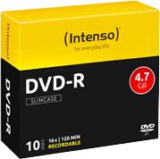 Intenso DVD-R Slim Case 10 Discs (4801652)