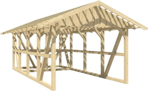 Skan Holz Schwarzwald 424 x 772 cm mit Dachlattung (231201)