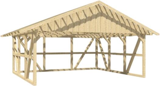 Skan Holz Schwarzwald 684 x 600 cm mit Rückwand (232055)