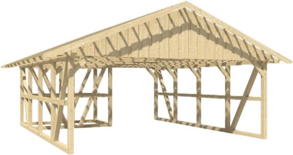 Skan Holz Schwarzwald 684 x 772 cm mit Dachlattung (232208)