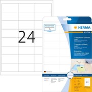 HERMA SuperPrint Etiketten, Folie, 66 x 33,8 mm, transparent