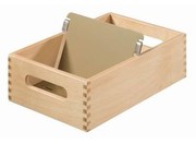 Han-Bürogeräte: Karteitrog A6 quer Holz
