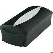HAN Visitenkartenbox VIP, schwarz/lichtgrau, Design-Register A-Z 2000-13