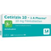 1A Pharma CETIRIZIN 10 - 1 A PHARMA, 100 Filmtbl. (N3)