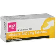 AbZ-Pharma FOLSÄURE ABZ 5 MG TBL., 50 Tbl. (N2)