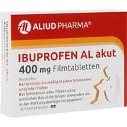 ALIUD Pharma IBUPROFEN AL AKUT 400 MG FILMTBL., 10 Filmtbl. (N1
