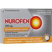 Reckitt Benckiser Nurofen Lemon 200 mg 12 Stk. Reckitt Benckiser Nurofen Lemon 200 mg 12 Stk.