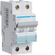 Leitungsschutzschalter, 2pol. B-6A, 6kA Hager MBN206