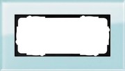 Gira 100218 Abdeckrahmen 2fach ohne Mittelsteg Esprit Glas mint