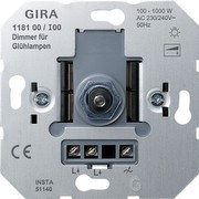 Glühlampen-Dimm-Einsatz mit Druck-Wechselschalter 100 - 1000 W