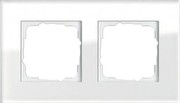 GIRA 021212 - Abdeckrahmen 2f. weissglas 021212