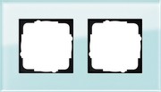 Gira 021218 Abdeckrahmen 2fach Esprit Glas mint