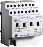 Instabus KNX/EIB Schaltaktor 4fach 16 A mit Handbetätigung REG plus