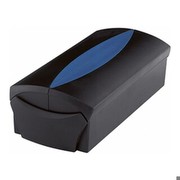 HAN Visitenkartenbox VIP/2000-34 schwarz/blau Kunststoff Inh.für 500 Karten