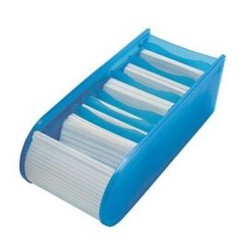 WEDO Lernkartei, DIN A8 quer, inkl. 100 Karteikarten, blau
