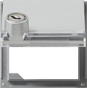 Gira Zentralplatte Klappd. alu 069765