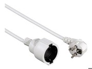 Hama Schuko-Verlängerungskabel Profi, 3 m, Weiß