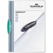 Durable Klemm-Mappe Swingclip DIN A4, bis 30 Blatt, petrol, 25 St., 2260-32