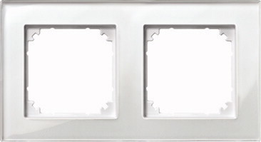 Merten M-PLAN-Echtglasrahmen, 2fa 489219