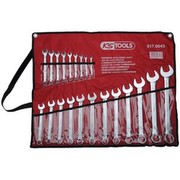 KS Tools 517.0043 Ringmaulschlüsselsatz, 21-teilig in Rolltasche, 6-32mm
