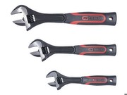 KS TOOLS ROLLGABELSCHLÜSSEL-SATZ 3-tlg. 200-250-300mm 2-Komponenten-Griff