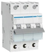 Hager MBS310 LS-Schalter mit schraubenl. Abg.-klemme 3-pol B, 10A MBS310