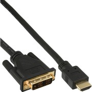 InLine HDMI auf DVI Adapterkabel vergoldete Kontakte - 10m