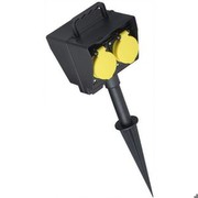 BACHMANN 394.180 Gartensteckdosen 2-fach