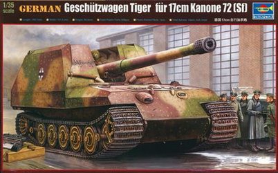 Trumpeter German Geschützwagen Tiger für 17 cm K72 Trumpeter German Geschützwagen Tiger für 17 cm K72