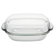 BOHEMIA CRISTAL Geflügelbräter mit Deckel 8 l 42 x 26 17 cm