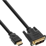 InLine HDMI-DVI Kabel, vergoldete Kontakte, HDMI auf DVI - 7,5m