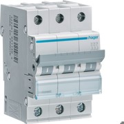 Hager MCN363 LS-Schalter mit Schraubklemme 3-pol C, 63A MCN363 Hager MCN363 LS-Schalter mit Schraubklemme 3-pol C, 63A MCN363