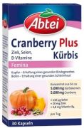 Abtei Cranberry Plus Kürbis Kapseln 30 Stk. Abtei Cranberry Plus Kürbis Kapseln 30 Stk.