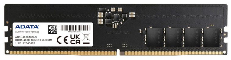 ADATA DIMM DDR5-4800 32GB Kit (AD5U480016G-DT) ADATA DIMM DDR5-4800 32GB Kit (AD5U480016G-DT)