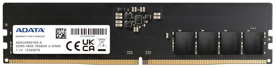 ADATA DIMM DDR5-4800 8GB (AD5U48008G-S) ADATA DIMM DDR5-4800 8GB (AD5U48008G-S)