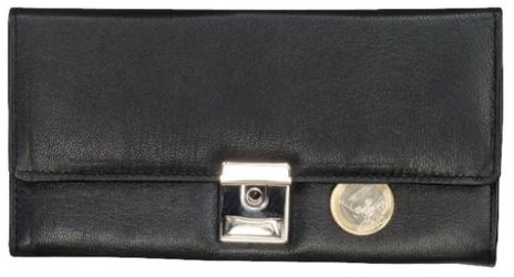 Alassio Kellnerbörse mit Metallkette Nappaleder