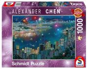 Schmidt Spiele Puzzle Alexander Chen Feuerwerk über Hongkong