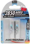Ansmann NiMH Akku Mignon AA Typ 2850 2er