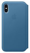 Apple iPhone Xs Leder Folio Case