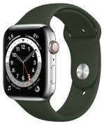 Apple Watch Series 6 GPS + Cellular Edelstahl Sportarmband 44 mm Apple Watch Series 6 GPS + Cellular Edelstahl Sportarmband 44 mm