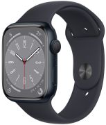 Apple Watch Series 8 GPS 45 mm Aluminium mit Sportarmband (MNP13FD/A)