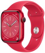 Apple Watch Series 8 GPS PRODUCT(RED) 45 mm Aluminium mit Sportarmband (MNP43FD/A)