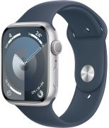Apple Watch Series 9 GPS 45 mm Aluminium mit Sportarmband (MR9E3QF/A)