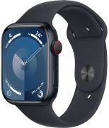 Apple Watch Series 9 GPS + Cellular 45 mm Aluminium mit Sportarmband (MRMD3QF/A)