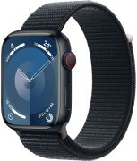 Apple Watch Series 9 GPS + Cellular 45 mm Aluminium mit Textil-Sportarmband (MRMF3QF/A)