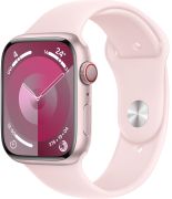 Apple Watch Series 9 GPS + Cellular 45 mm Aluminium mit Sportarmband (MRML3QF/A)