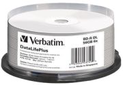 Verbatim BD-R DL 50GB 6x Wide Printable 25er Spindel 43749 Verbatim BD-R DL 50GB 6x Wide Printable 25er Spindel 43749